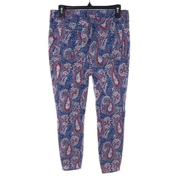 NYDJ For Chicos Floral Paisley Multicolor Skinny Ankle Liftxtuck Tech Jeans 6 - Picture 6 of 9